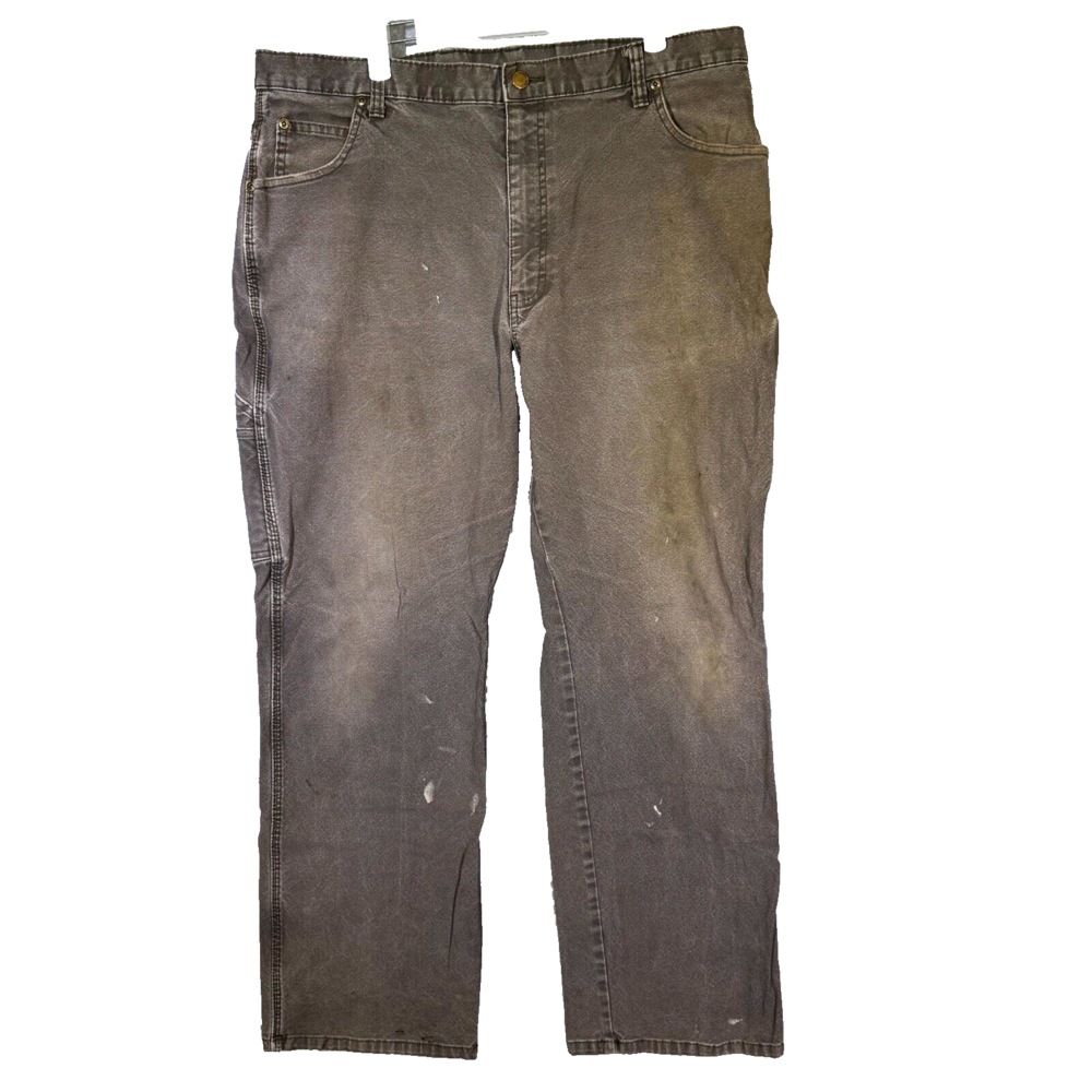 Dickies Carpenter Jeans Men’s 38x32 Brown Denim Stretch Workwear Straight Leg